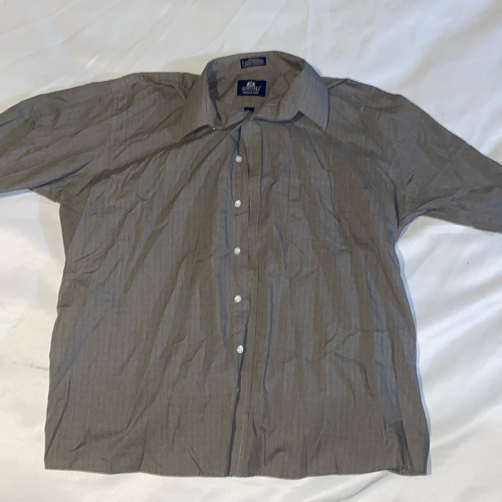 Stafford Men's Casual Button Down Shirt - Gray